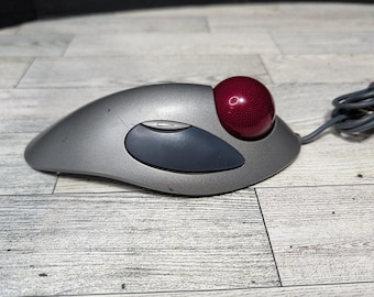 Mouse Trackball USB Logitech T-BC21 Trackman com bolinha de gude - Testado e funcionando