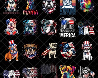 American Bulldog png bundle, USA Flag, American flag png, America png, trendy, Bulldog ,usa png, 4th Of July, America png, Bulldog lover