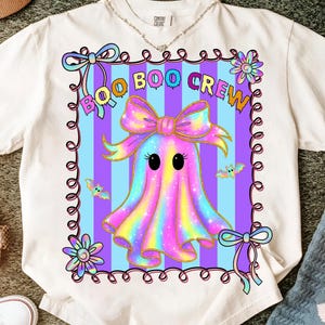 Preppy Halloween Ghost Png, Cute Boo Ghost Coquette Png, Floral Spooky Season Png, Girly Halloween Shirt Design, Spooky Pumpkin Sublimation