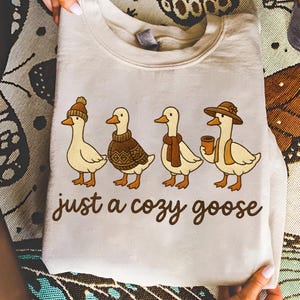Just A Cozy Goose lace Png, Autumn Cozy Png, Fall Vibes Png, Pumpkin png, Coquete Png, autumn png, Goose Png, Fall Autumn , Goose Autumn