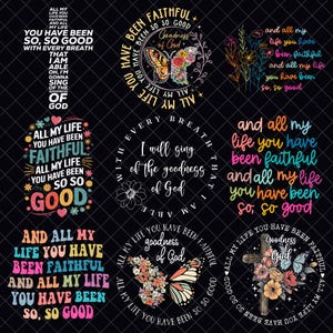 All My Life You Have Been Faithful png-bundel, religieus png-bestand, preppy jezus png, handgeletterde png, millennial png, coquette png, christelijk