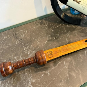 Engraved Wooden Award Rudis