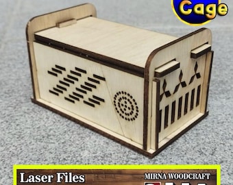 laser cut files, cricket cages, SVG, PDF, DXF and Lightburn files