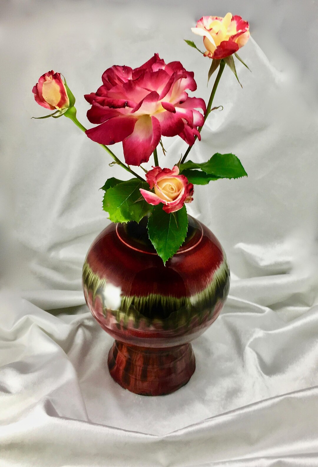 ヴィンテージ中国のサン・ド・ブフ花瓶、宣徳の複製マーク付き - Etsy 日本
