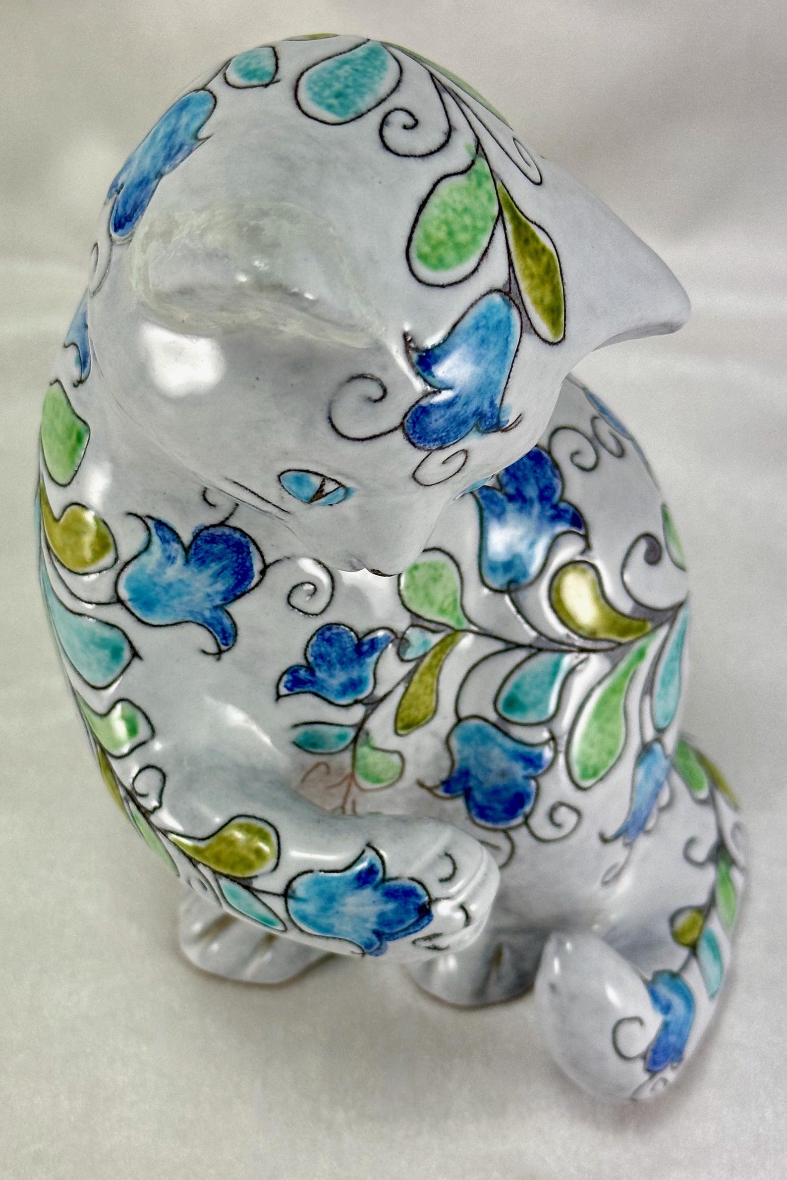 Vintage Italy Mancioli Pottery For Raymor Glazed Terracotta Cat vintage-italy-mancioli-pottery-for-raymor-glazed-terracotta-cat