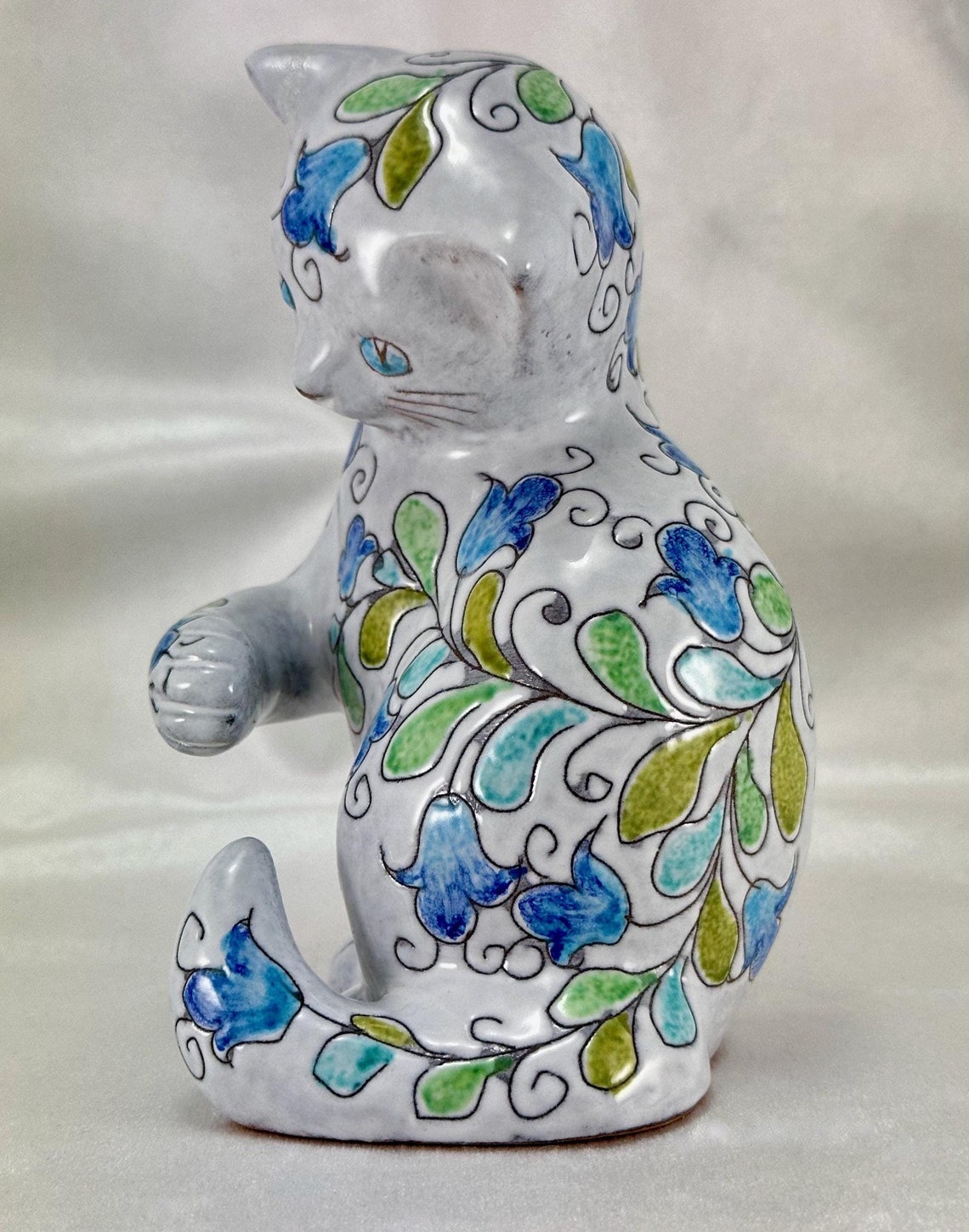Vintage Italy Mancioli Pottery For Raymor Glazed Terracotta Cat vintage-italy-mancioli-pottery-for-raymor-glazed-terracotta-cat