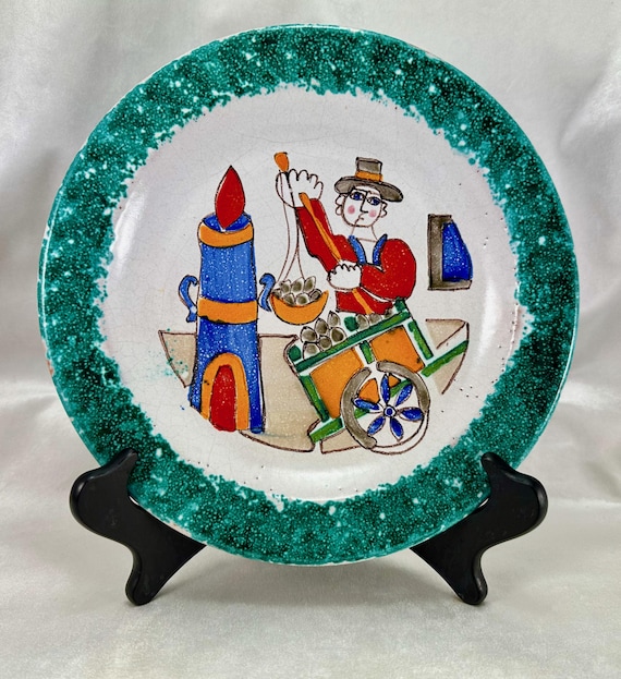 イタリア製 デシモーネ お皿 プレート ② DESIMONE デシモーネ プレート 皿 イタリア シチリア 魚 漁 SALE