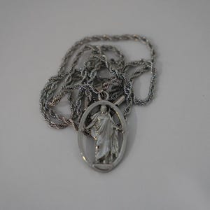 Christus Necklace Pendant, Christian Necklace, Christ Necklace, Jesus Necklace, Jesus Pendant, Religious Necklace, LDS