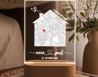 Gifts for couples, housewarming, anniversary, night light, first apartment together, personalized gifts for couples