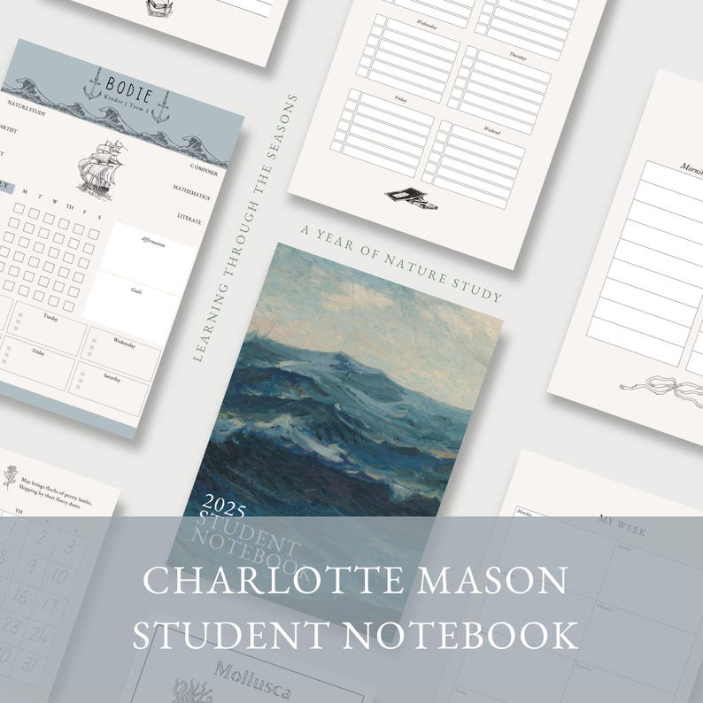 Student Notebook & Planner | Charlotte Mason Homeschool | Printable ...