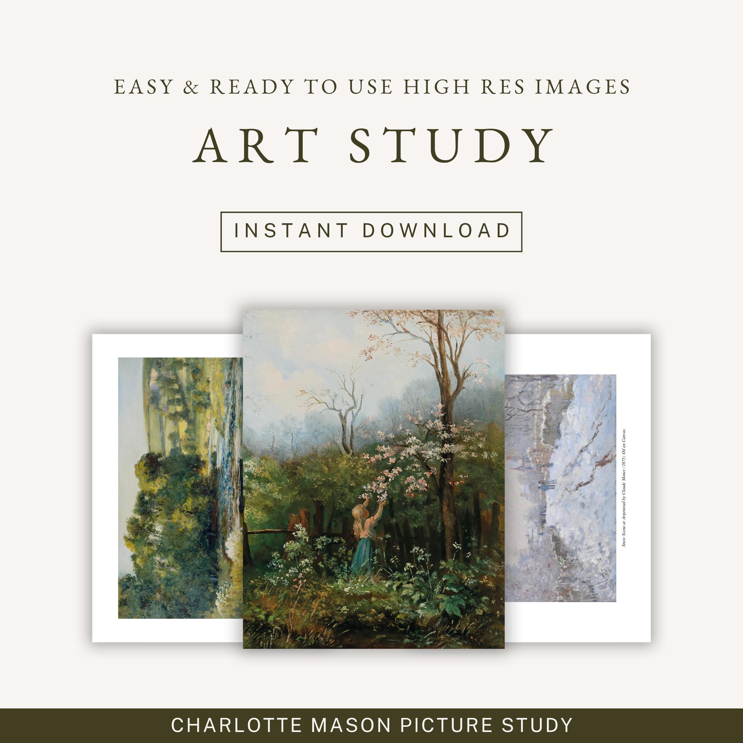 Art Study | Charlotte Mason Picture Study for Homeschooling | Fine Art History & Seasonal Photos for Learning | High Res INSTANT DOWNLOAD