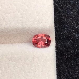 Peach Red Spinel Gemstone 0.60 CT Natural Spinel Stone , Cushion Cut Spinel Fancy Shape , Spinel Loose Gemstone , Spinel For Ring
