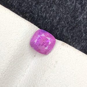 Kashmir Purple Sapphire Gemstone 0.85 CT Natural Sapphire Stone , Cushion Cut Sapphire Unheated Sapphire , Sapphire Loose Gemstone