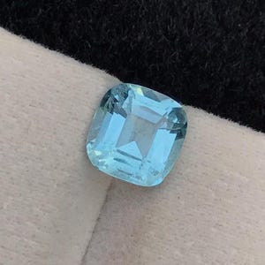 Natural Blue Aquamarine Gemstone 2.40 CT , Cushion Cut Aquamarine Stone , Aquamarine For Ring Jewelry , Aquamarine Loose Gemstone