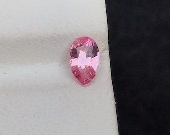 Fancy Cut Pink Spinell Edelstein 0,60 CT, natürlicher Spinellstein, Pear Cut Spinel Fancy Form, Spinell lose Edelstein, Spinell