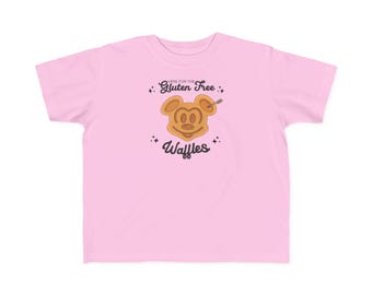 Glutenvrij wafels-T-shirt voor peuters | Leuk shirt met wafelmuis