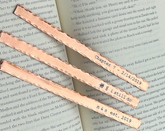 Copper Anniversary Custom Bookmark, Copper Anniversary Gift For Men, 7th Anniversary Gift, I Still Do Bookmark, Personalized Copper Bookmark