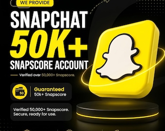 Snapchat Account 50k+ Snapscore | Vorgefertigtes, gealtertes, gebrauchsfertiges Konto