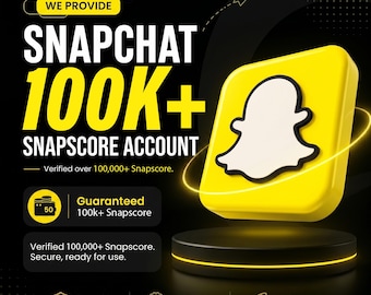 Konto Snapchat z wynikiem Snapscore 100 tys.+ | Gotowe, gotowe do użycia konto