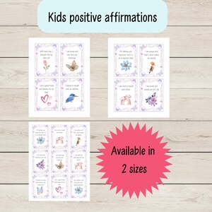 Bevestigingskaarten voor kinderen, afdrukbaar met positieve bevestiging, kaarten met positieve bevestiging voor kinderen, afdrukbare kaarten met positieve bevestiging voor kinderen