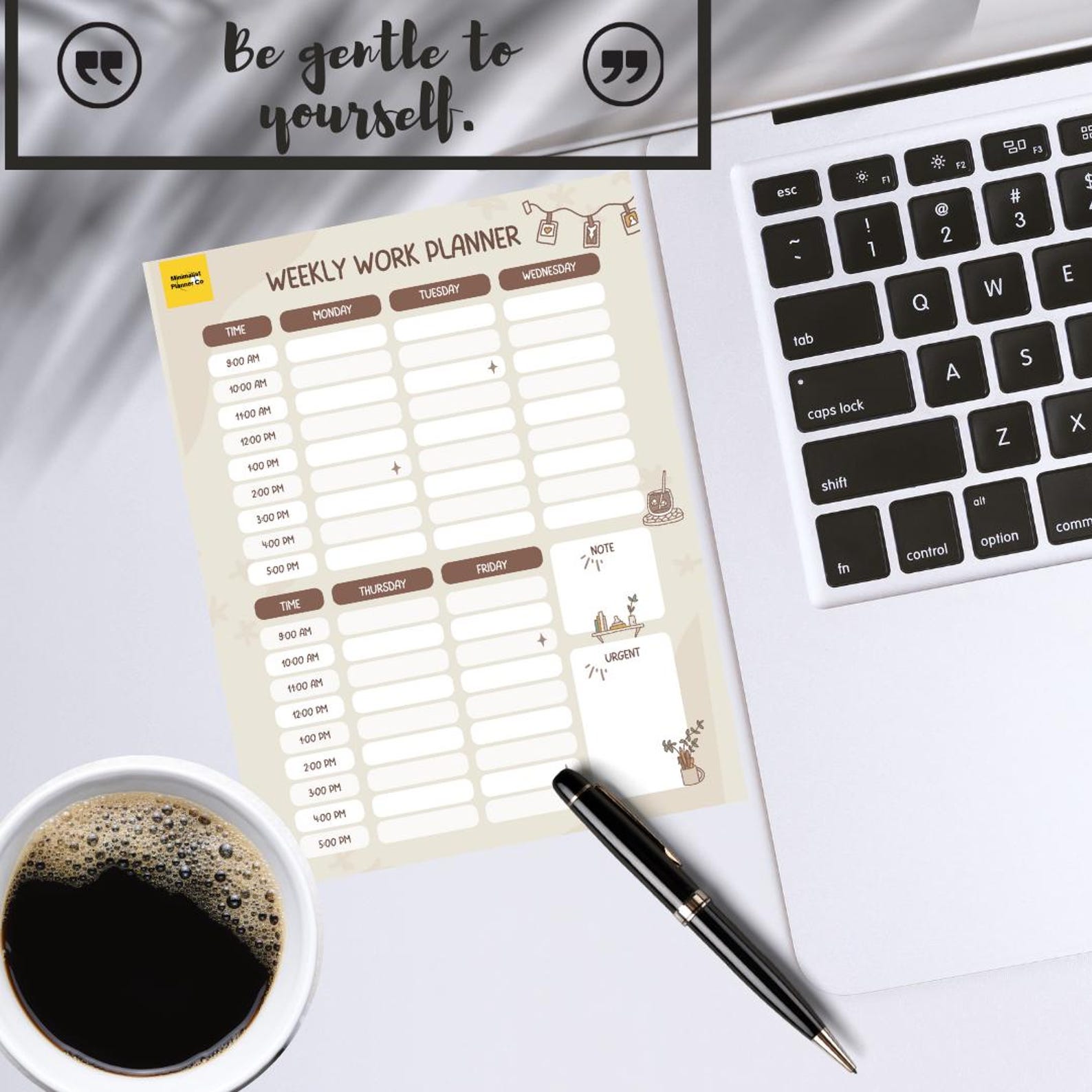 Printable Weekly Planner PDF | Minimalist Digital Planner | Weekly ...