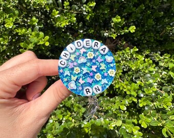 Bobine de badge personnalisée, lettre perle personnalisée