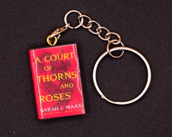 Hof van doorns en rozen door Sarah J Maas ACOTAR-serie boeksleutelhanger