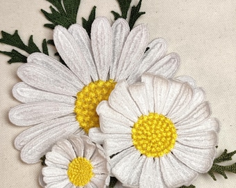 FSL Daisy Embroidery Design, Free Standing Lace Flower, Chamomile Machine Embroidery File, Floral Decor, Instant Download
