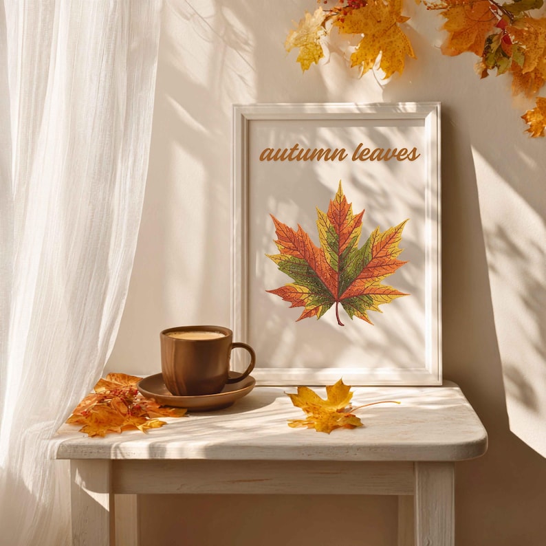 Autumn Maple Leaf Embroidery Design, Perfect for Fall Home Decor & Gifts, High-Quality Embroidery for Any Project! Maple Pattern PES DST EXP