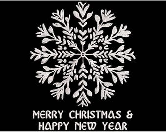 Christmas Snowflake Embroidery Design – Holiday Machine Embroidery Pattern (Digital Download)