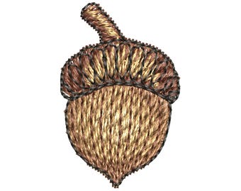 Mini Acorn Embroidery Design, Fall Acorn Embroidery Pattern PES Hoop 4x4, Autumn Acorn Embroidery, Little Oak Acorn PES, Autumn Season Decor