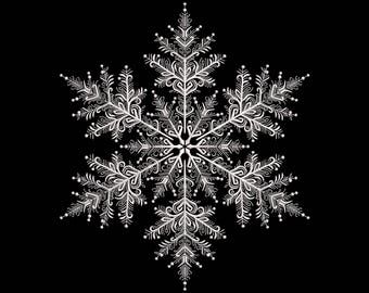 Snowflakes Embroidery Design, Christmas Snowflakes Machine Embroidery, Christmas Embroidery Design, Winter Embroidery, Instant Download