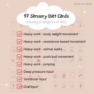 Sensory Routine Cards (Sensory Diet Cards) for Calming and Sensory Regulation | Occupational Therapy image 2