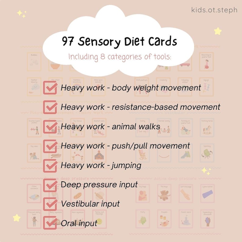 Sensory Routine Cards (Sensory Diet Cards) for Calming and Sensory Regulation | Occupational Therapy image 2