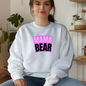 Mama Bär Sweatshirt, Muttertagsgeschenk, Mama Bär Rundhalsausschnitt, süßes Mama Shirt, Mama Leben Sweatshirt, neue Mama Geschenk, Baby-Dusche-Geschenk für die neue Mama