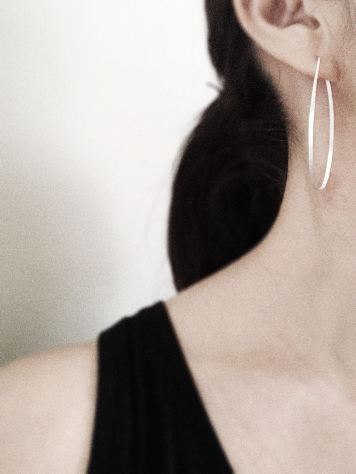 Sterling Silver Large Geometric Earrings