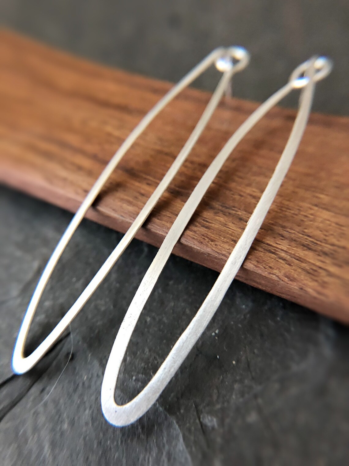 Sterling Silver Large Geometric Earrings main image 0