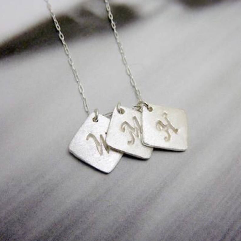 Letter Pendant Uppercase Letter Charm Necklace Customized With Love Necklace Personalized Silver Necklace Initial Charm Necklace