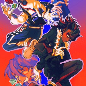 Sonic and Shadow Poster Print 12”x18”