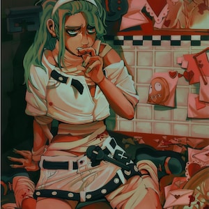 A.B.A Guilty Gear Strive Lovesick Art print 11”x14”