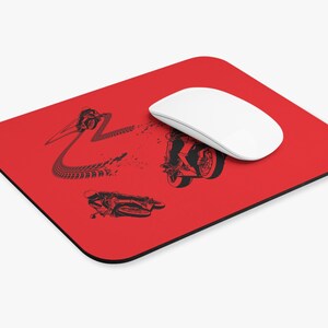 Motorrad-Liebhaber-Rotes Rechteck-Mauspad, Motorrad-Enthusiasten, Schreibtischmatte, Biker-Geschenk, Bürozubehör, Gaming Mauspad
