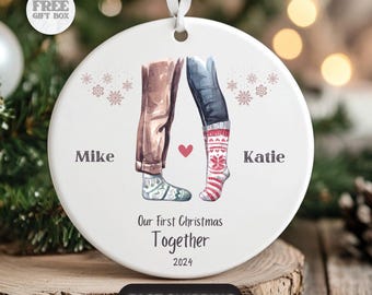 First Christmas in Our New Home Christmas Ornaments Personalized Our New House Ornament 2024 New Home Ornament Our First Home Keepsake