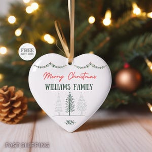 Family Christmas Ornament Christmas Tree Ornament with Family Names Christmas Tree Name Ornament 2024 Christmas