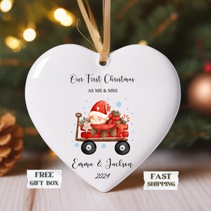 Weihnachten Verheiratet Ornament Auto Auto Erste Weihnachten Verheiratet als Mr und Mrs Ornament Personalisiert 2024