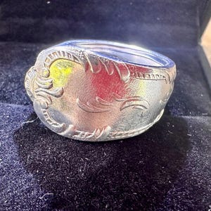 Spoon Ring – Silver Plated – Hand Crafted - Vintage - Vintage Spoon Ring