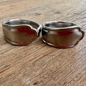 Stainless Steel Recycled Spoon | Vintage Spoon Ring | Spoon Jewellery | Silver Spoon Ring | Cutlery Ring | Antique Spoon Ring |Band Ring