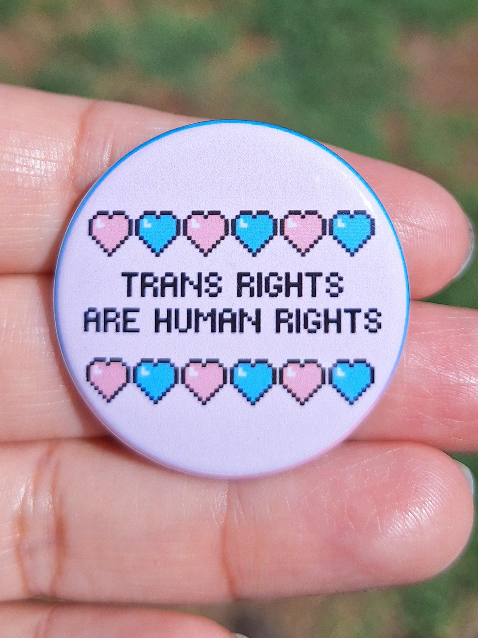Bold Trans Pride Buttons 1.5