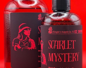 Scarlet Mystery Body Wash – Black Cherry & Sandalwood Scent, Unisex, Moisturizing Shower Gel