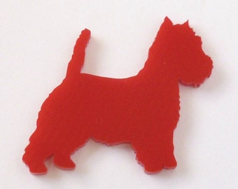 Mini West Highland Terrier Brooch