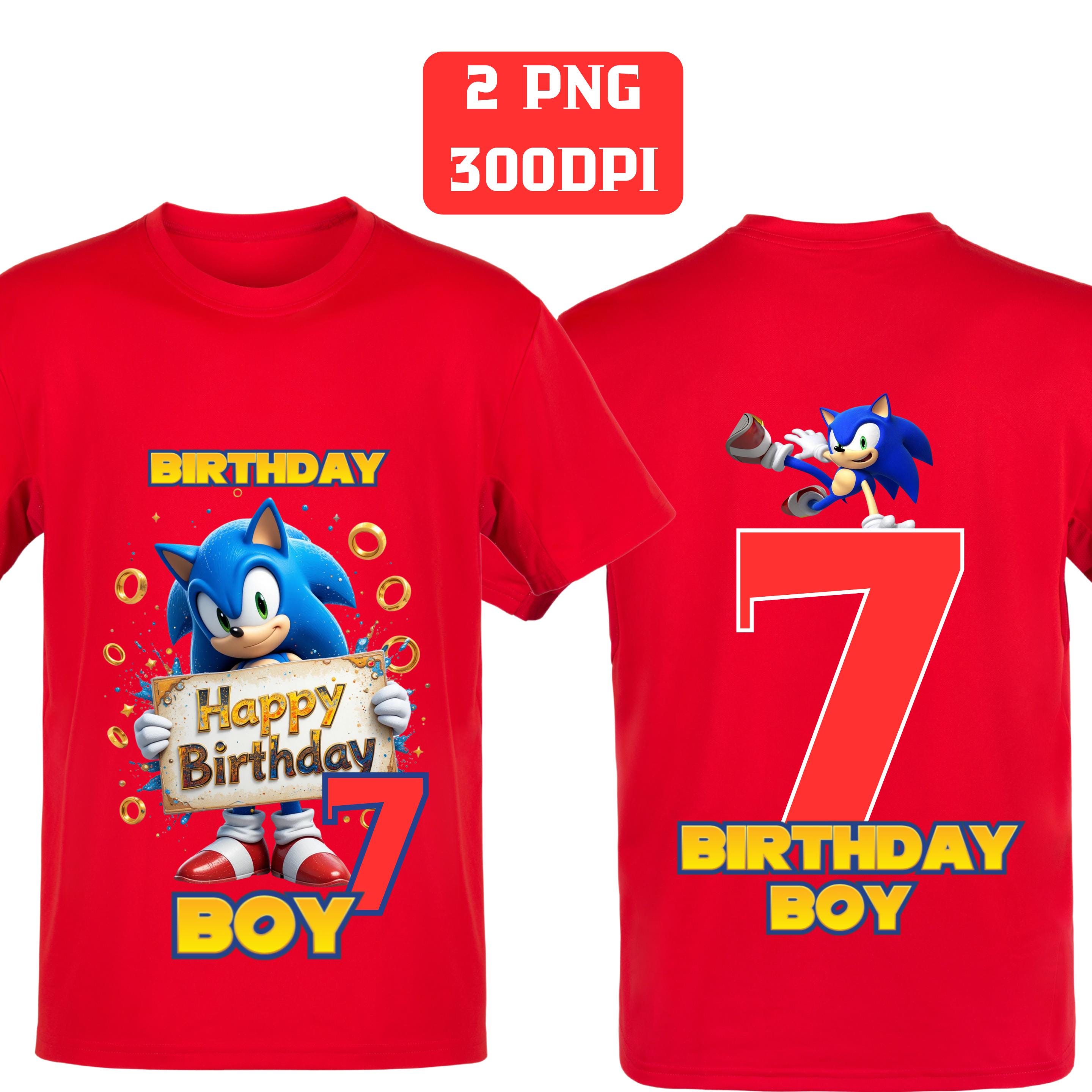 Camiseta de cumpleaños de sonic - Etsy México, image size:2879x2879